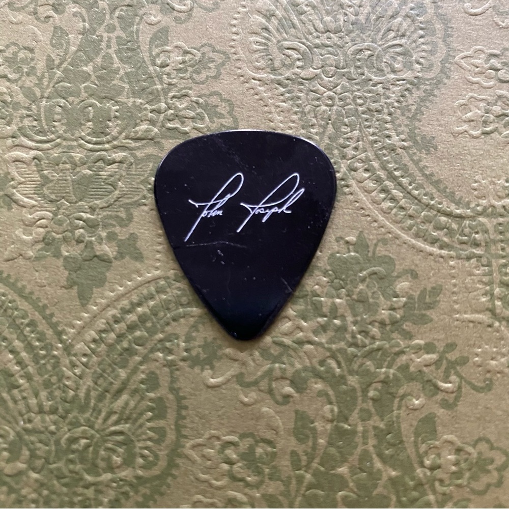 John Joseph Engraved Autographed Guitar Pick (FLAW: HAS A CRACK) COLLECTIBLE